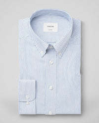 The Founder Blue Stripe BARONS oxford skjorte