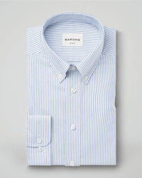 The Founder Blue Stripe BARONS oxford skjorte